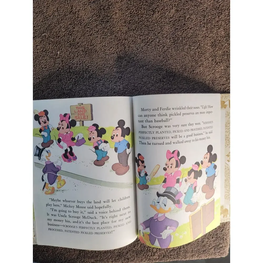 Mickey Mouse and the Great Lot Plot Children's‎ Book Vintage 1974